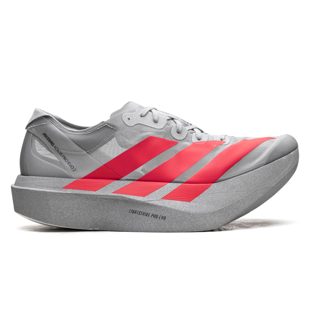 AD Adizero Adios Pro EVO 2 "Plata Metallic/Lucid Rojo/Gris Two"