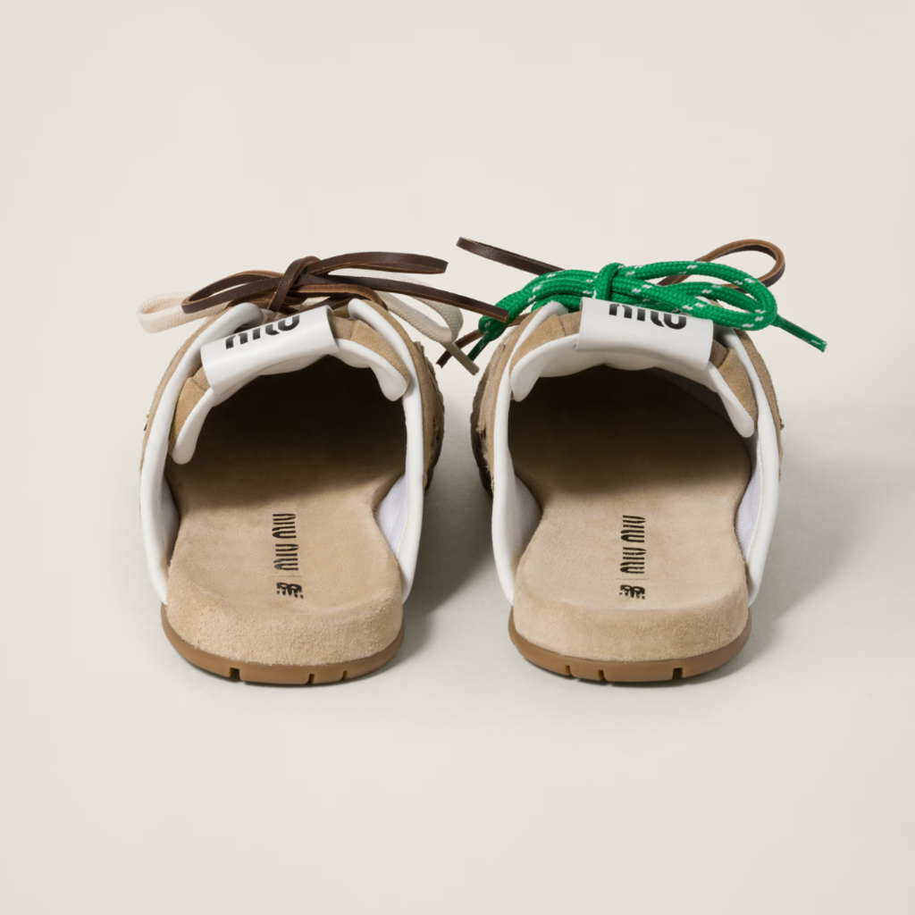 New balance 530 sl x miumiu ecru - mule