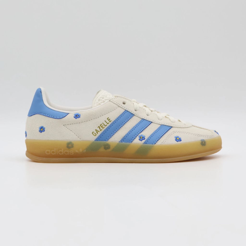 Gazelle beige ligh blue floral
