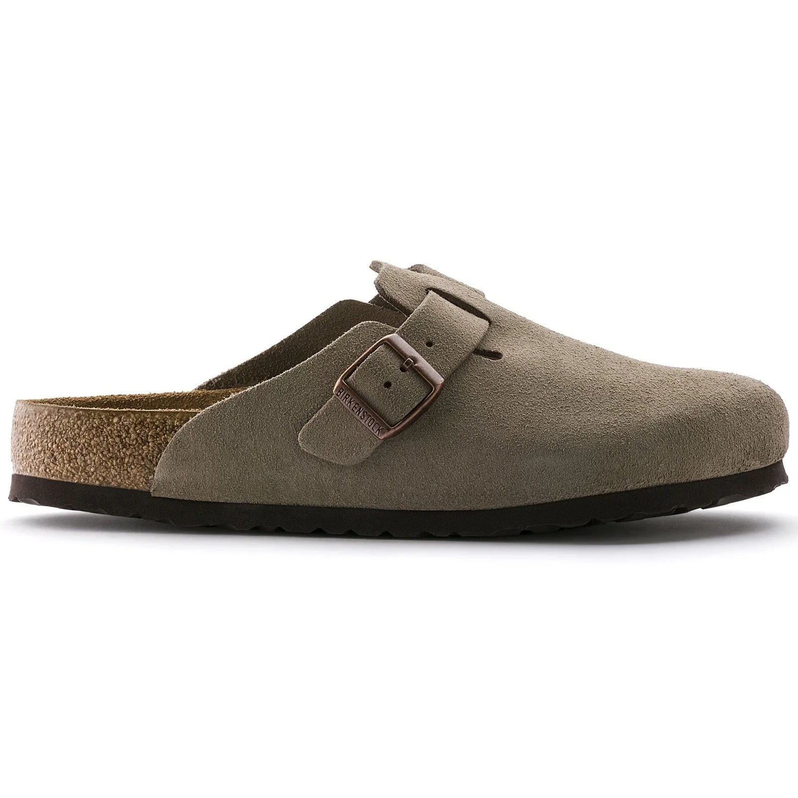 Birkenstock boston suede leather narrow fit 'taupe' 0060461 - khaki pronta entrega