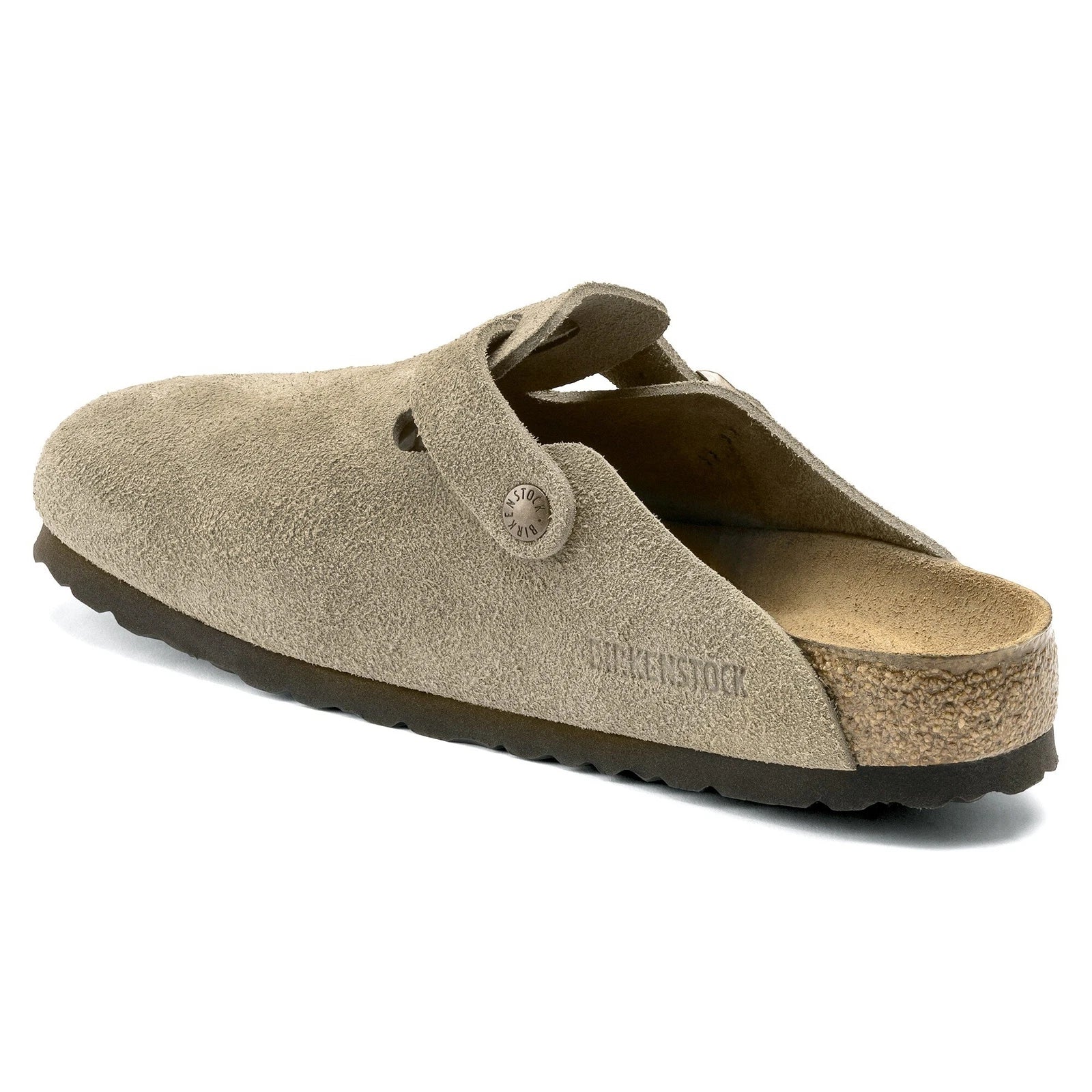 Birkenstock boston suede leather narrow fit 'taupe' 0060461 - khaki pronta entrega