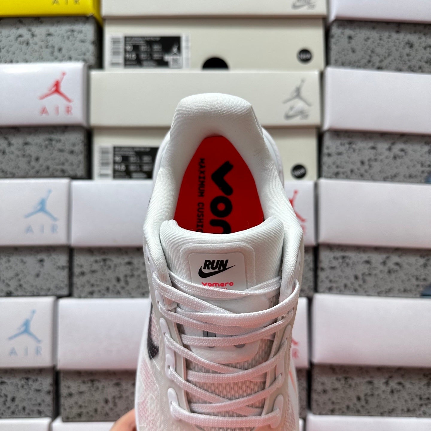 Nike Vomero Premium White Bright Crimson